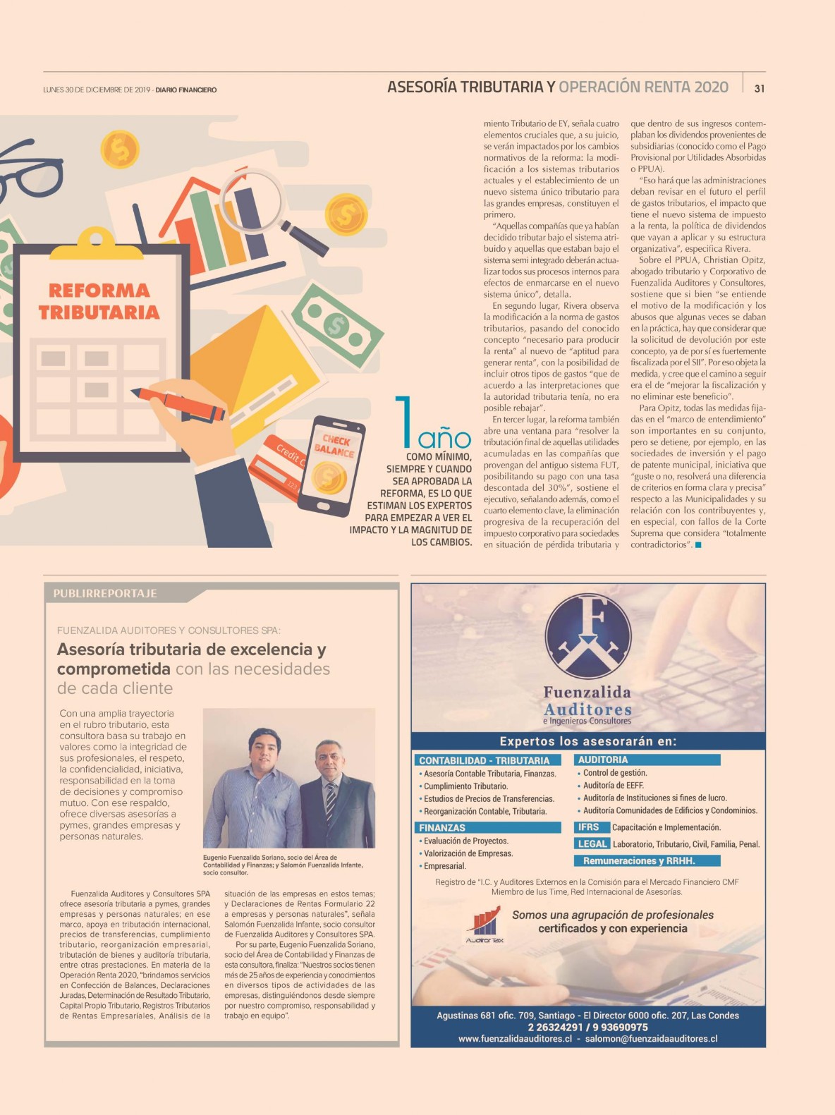 Asesoría Contable y Tributaria, Auditoria, Asesoria Contable, Contabilidad, Reforma Tributaria,Santiago, Recursos Humanos, RRHH, Finanzas, Auditoria Condominios